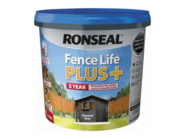 Ronseal Fence Life Plus Charcoal Grey 5 L