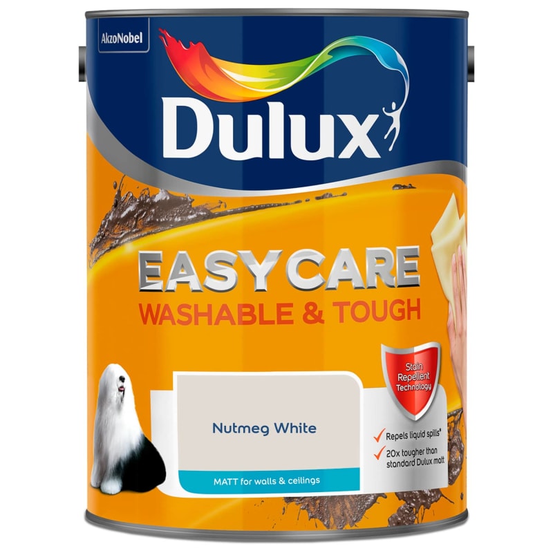 Dulux Easycare Matt Nutmeg White 5L