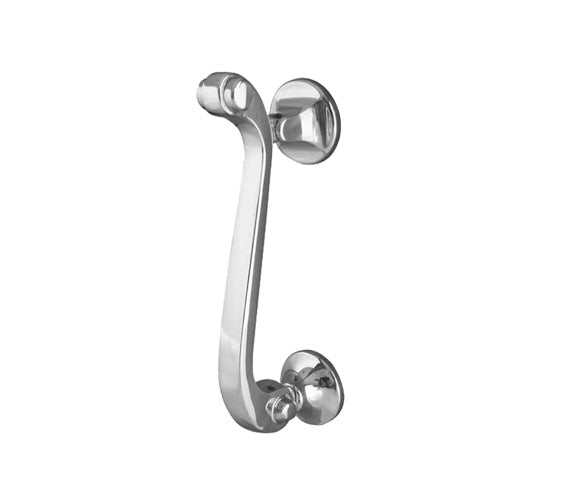 Scroll Door Knocker Polished Chrome 150mm