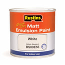 Rustins Matt Emulsion Paint White 500ml