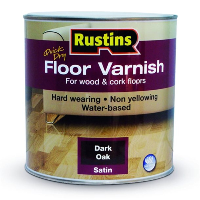 Rustins Floor Varnish Dark Oak Satin 