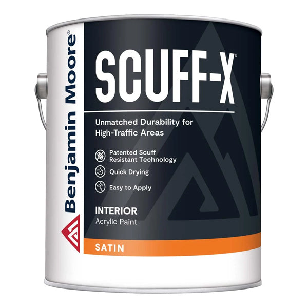 Benjamin Moore Scuff-X Satin Super White 3.78L