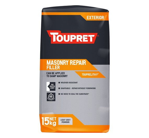 Toupret Masonry Repair Filler Grey 15kg